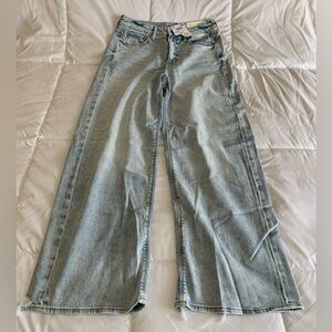 American Eagle Sz 6 Regular DREAMY DRAPE BAGGY WIDE LEG Jeans New with tags